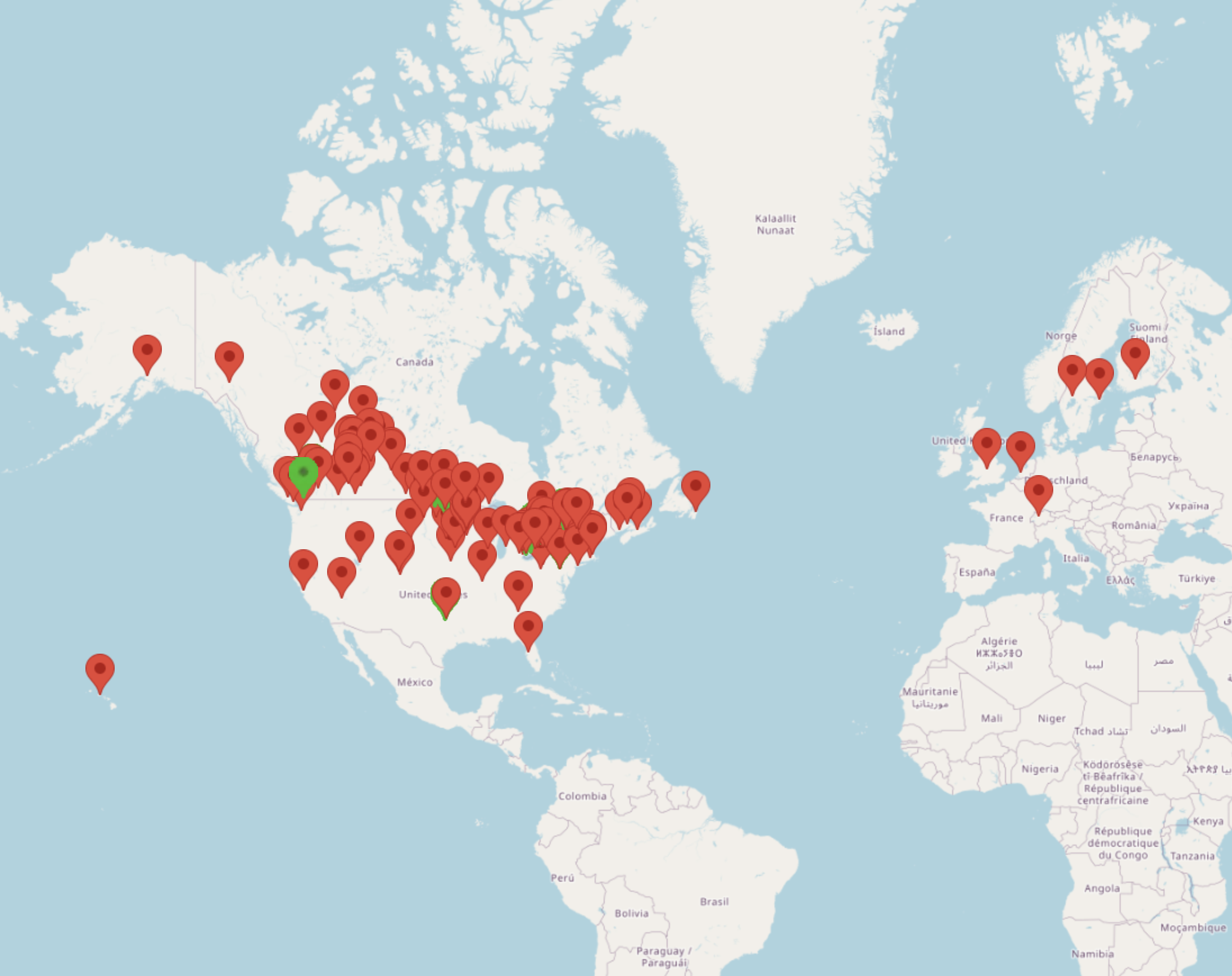 Our Location Zooming in and out